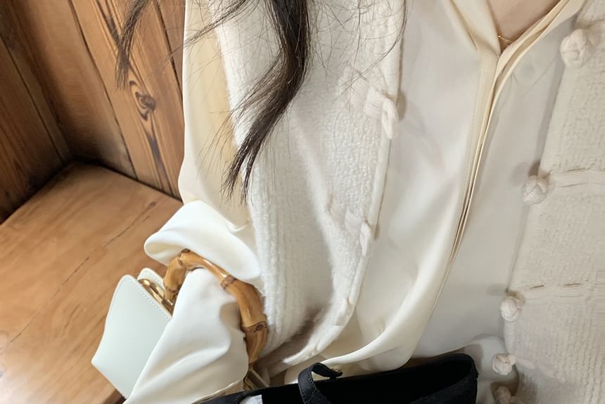 Flats Jane Mary Faux Pearl Fabric