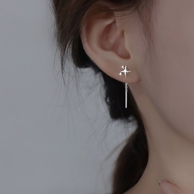 Star Asymmetrical Alloy Threader Earring