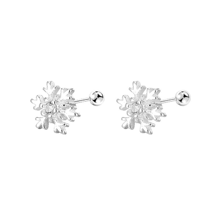 Snowflake Alloy Stud Earring