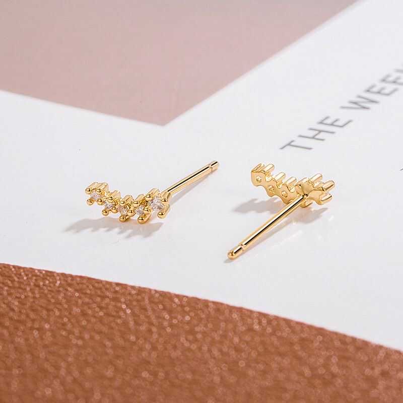 Rhinestone Alloy Crawler Earring