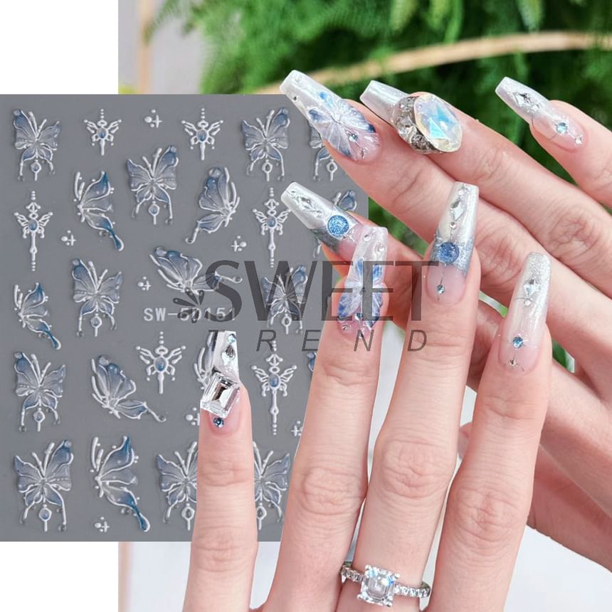 Butterfly Nail Art Stickers