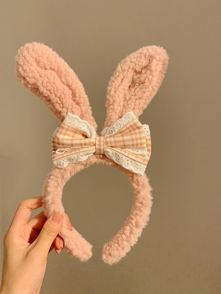 Band Hair Wash Rabbit Ear Headband / Face