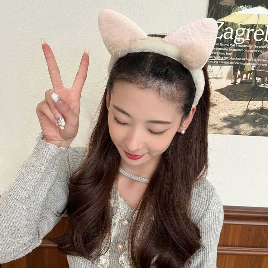 Ear Headband Band Face Wash Cat Hair