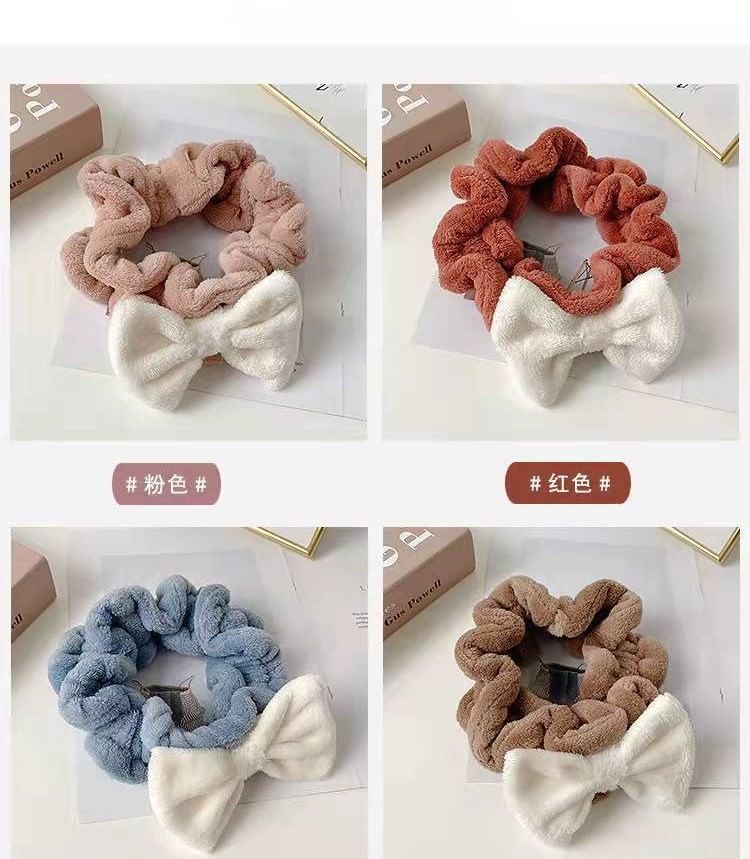 Bow Wash Face Headband Ruffle