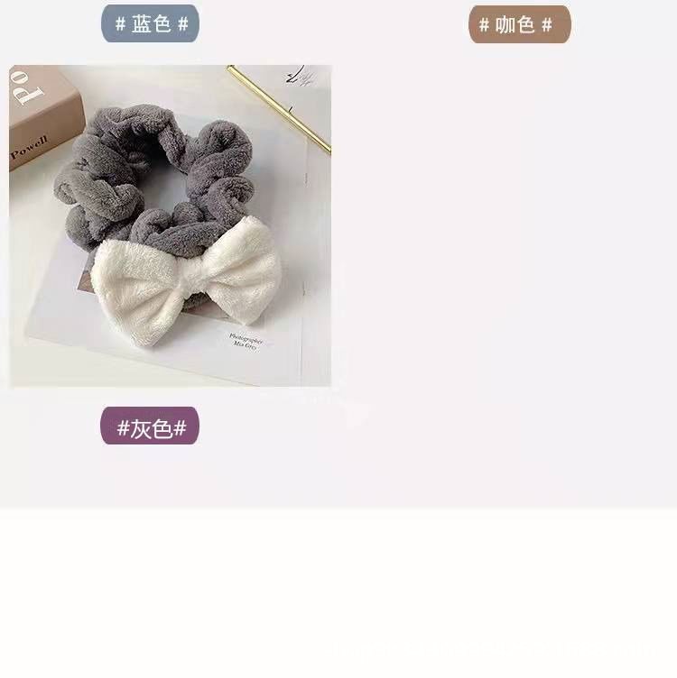 Bow Wash Face Headband Ruffle