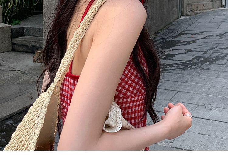 Heart Straw Applique Hat