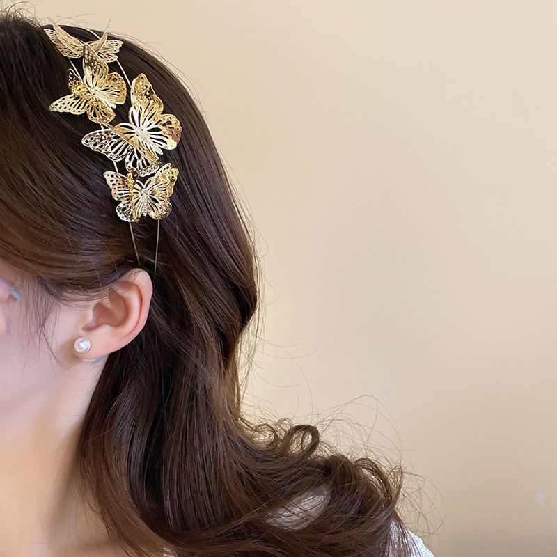 Headband Butterfly Alloy