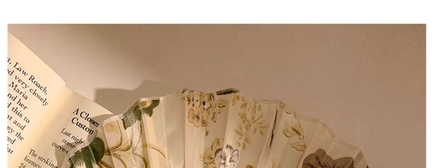 Print Foldable Fan Designs) Hand (Various Bamboo