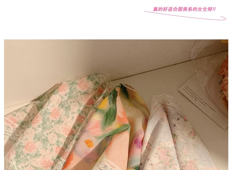 Designs) Bandana (Various Headband Trim Print Lace