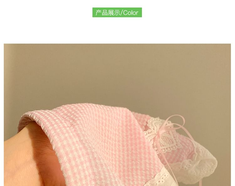 Designs) Trim Bandana (Various Plaid Headband Lace