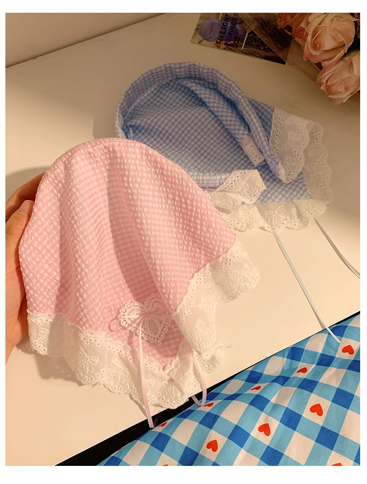 Designs) Trim Bandana (Various Plaid Headband Lace