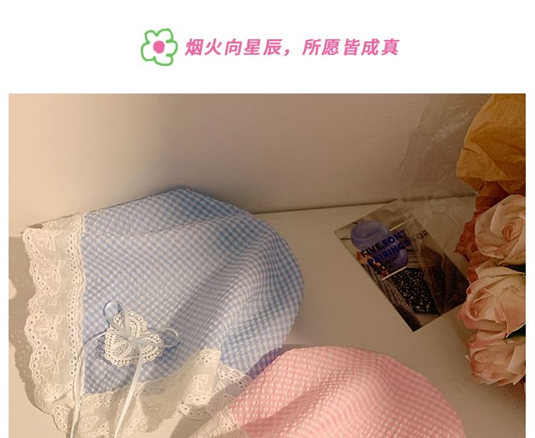 Designs) Trim Bandana (Various Plaid Headband Lace