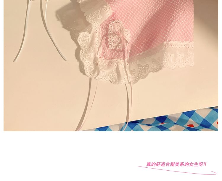 Designs) Trim Bandana (Various Plaid Headband Lace