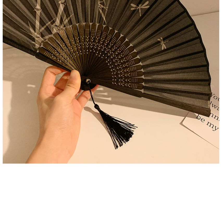 Print Hand Fan (Various Foldable Bamboo Designs)