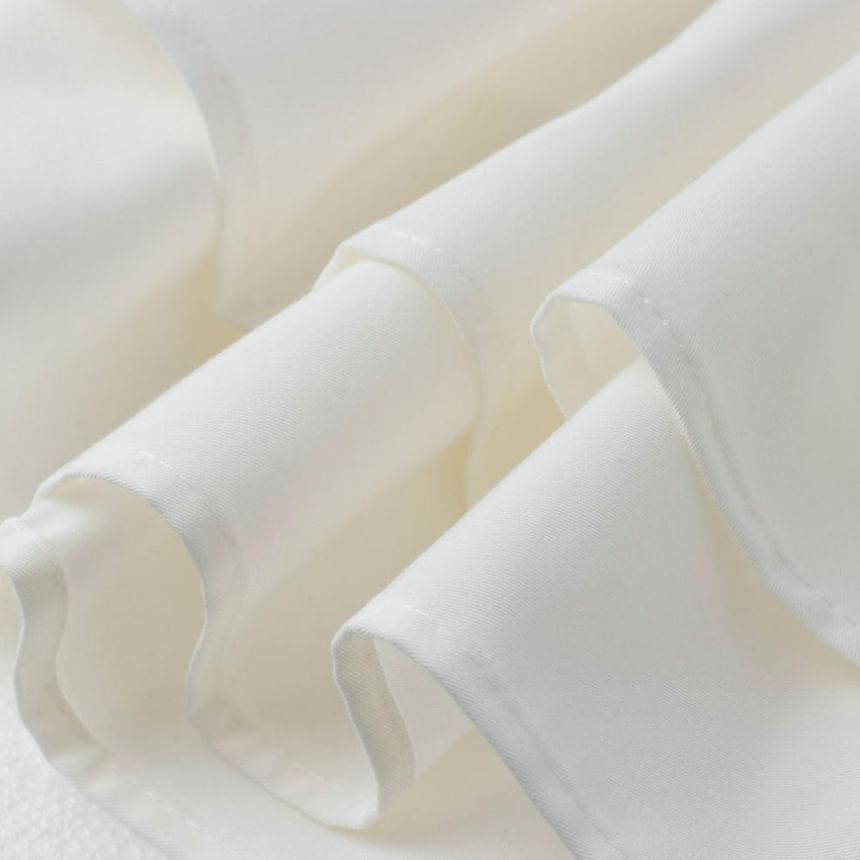 A-Line Mini Rhinestone Plain Skirt Rise High