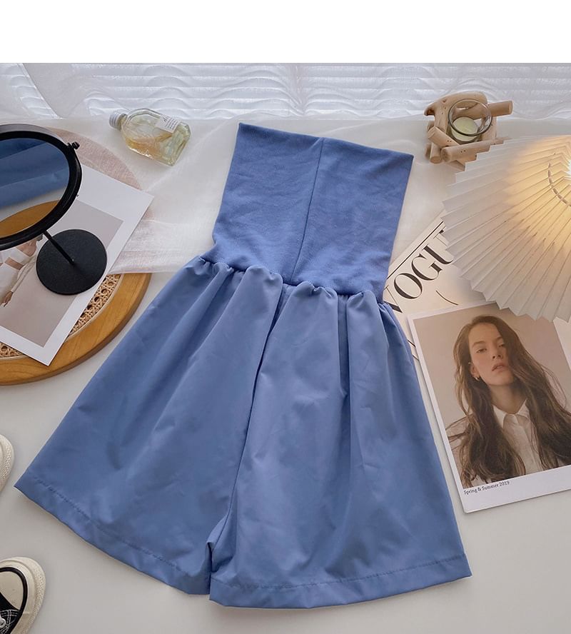 Plain Romper Strapless