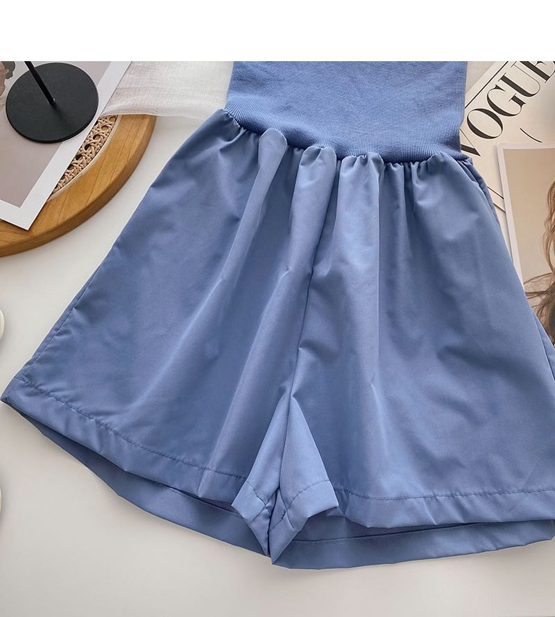 Plain Romper Strapless