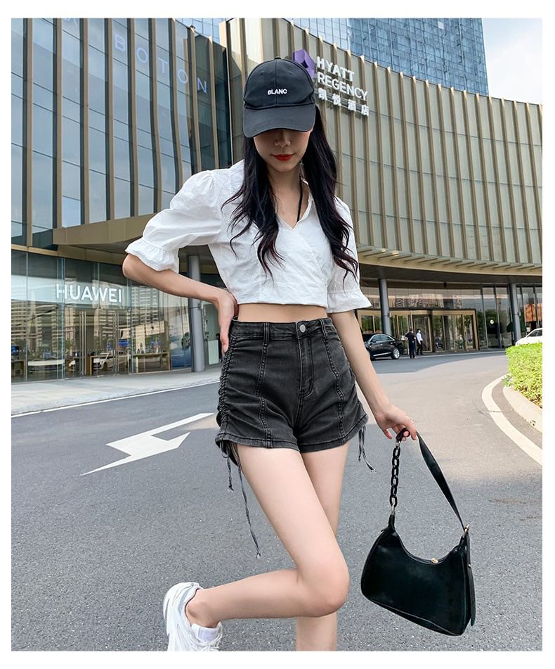 Pants Hot high Denim Waist Drawstring