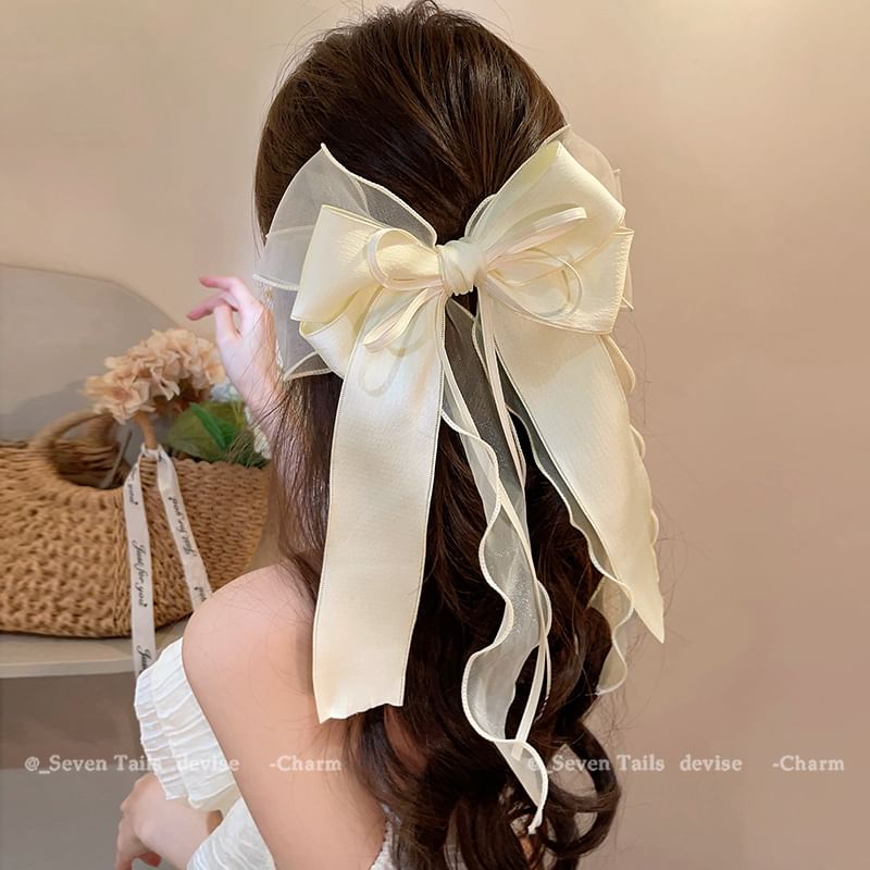 Clip Organza Bow Hair