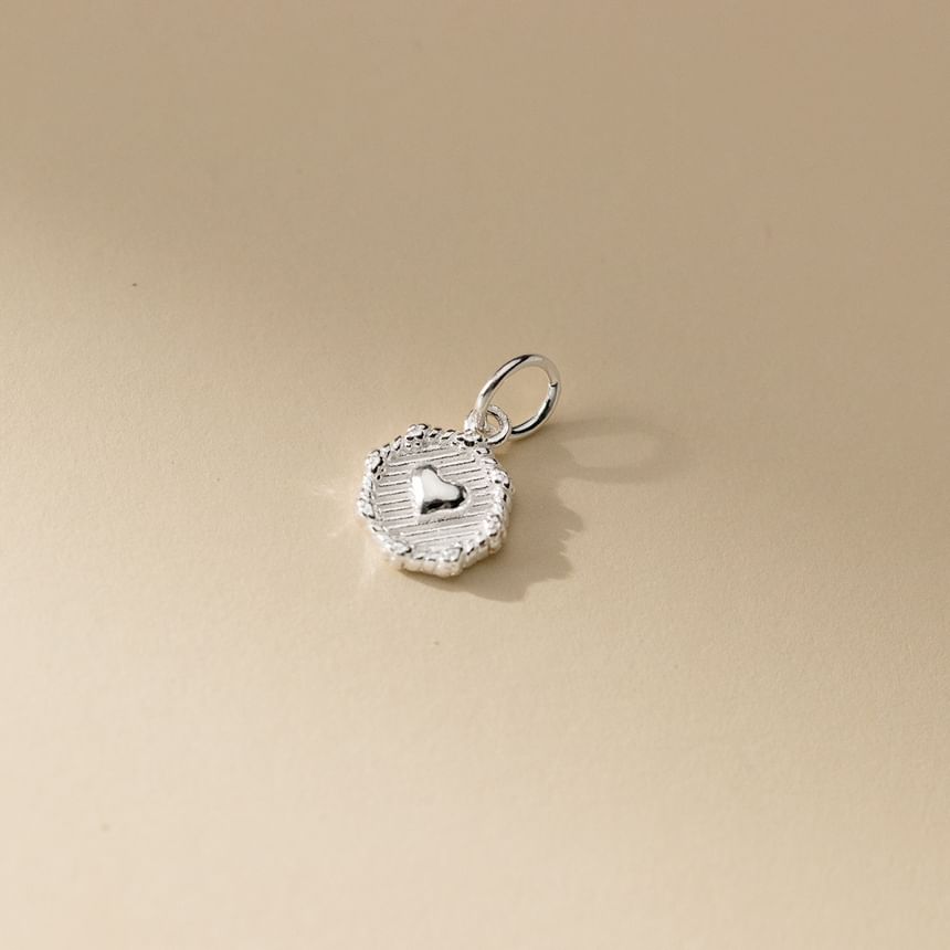 Heart Sterling Silver Drop Earring