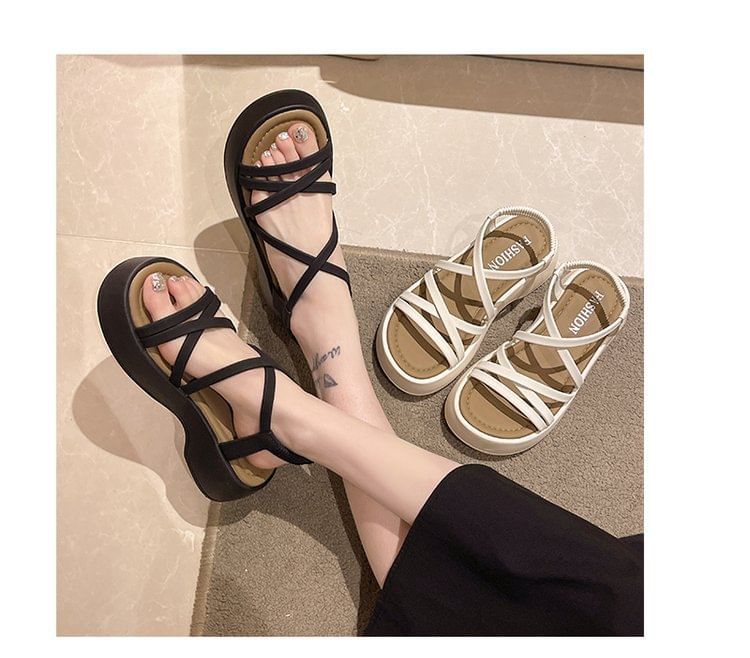 Plain Sandals Platform