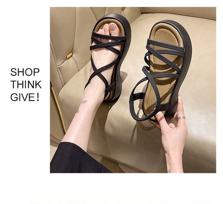 Plain Sandals Platform