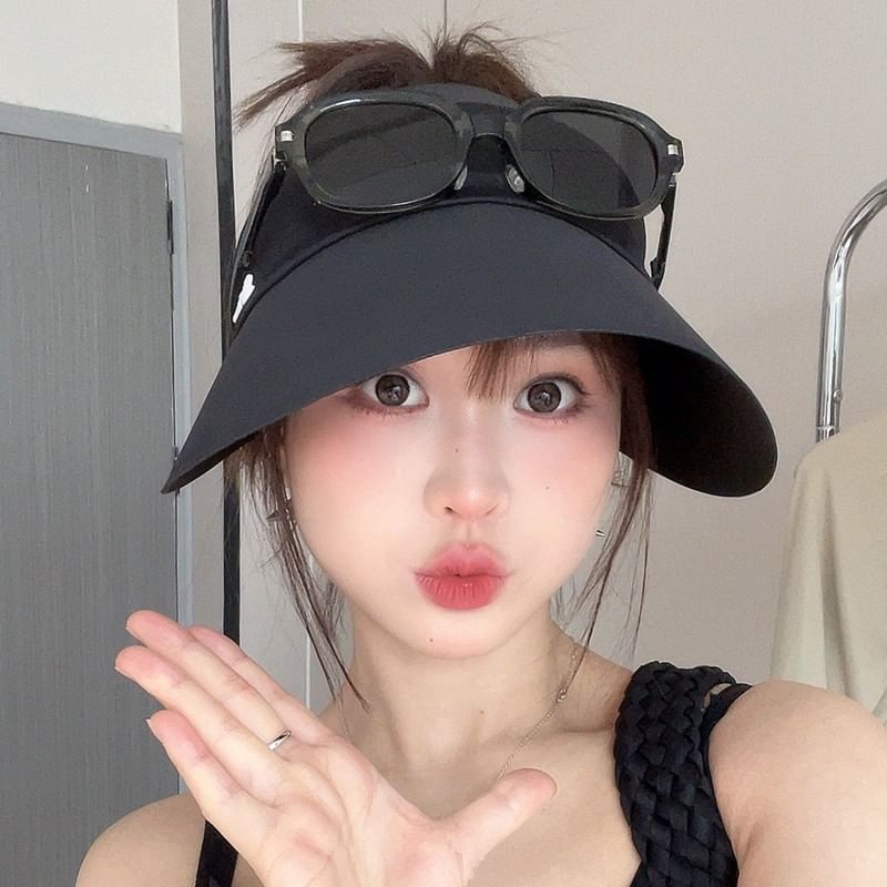 Embroidered Visor Sun Lettering