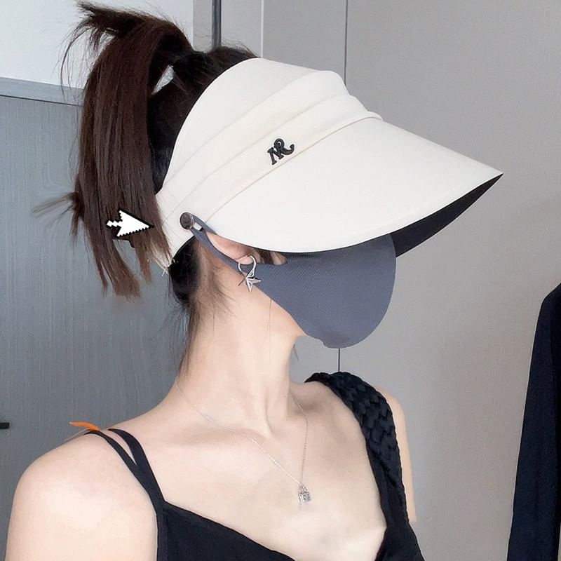 Embroidered Visor Sun Lettering