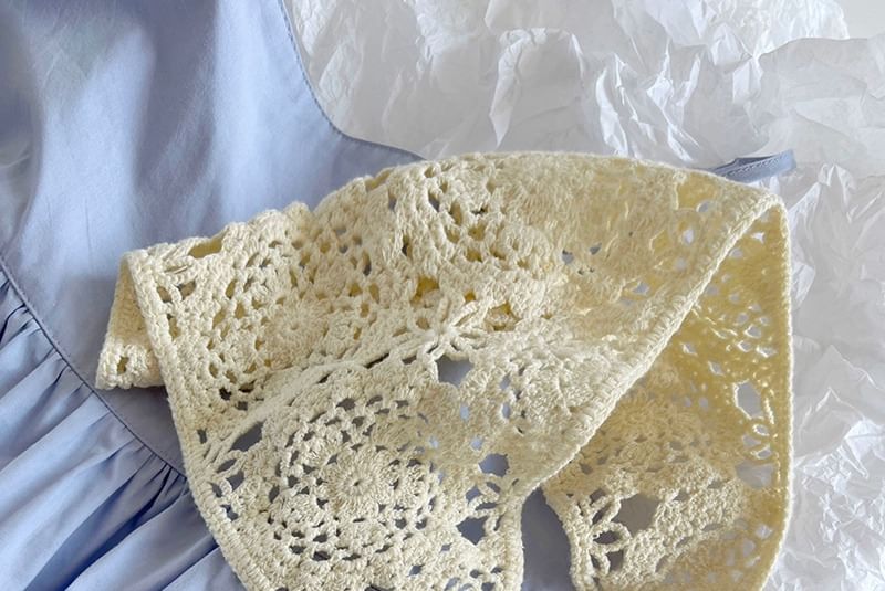 Plain Knit Crochet Headkerchief