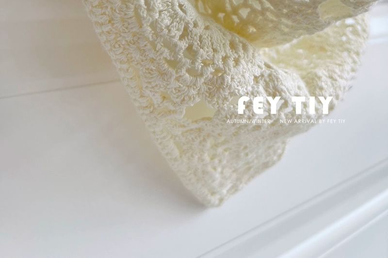 Plain Knit Crochet Headkerchief
