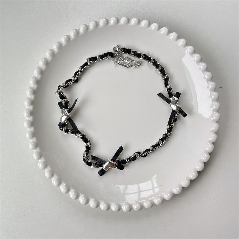 Necklace Bow Heart