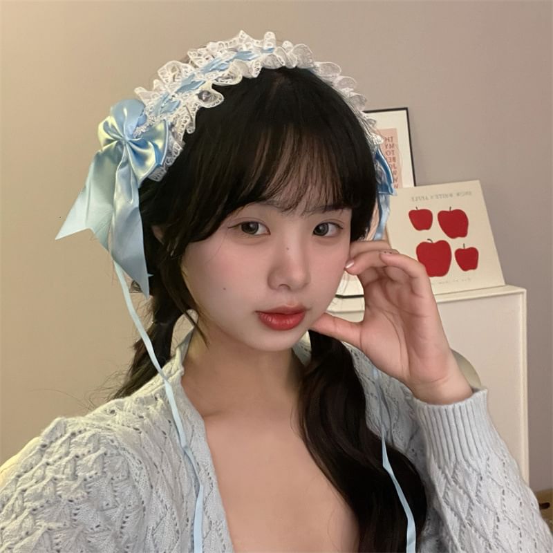 Bow Fluffy / Headband Clip Cat Lace Ear Hair