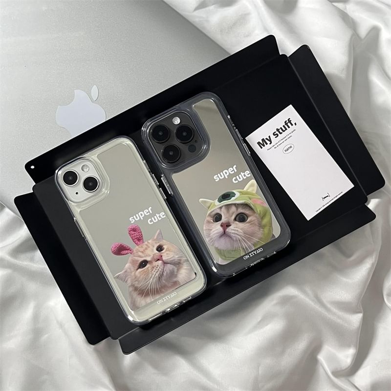 Mirrored Phone Cat Case