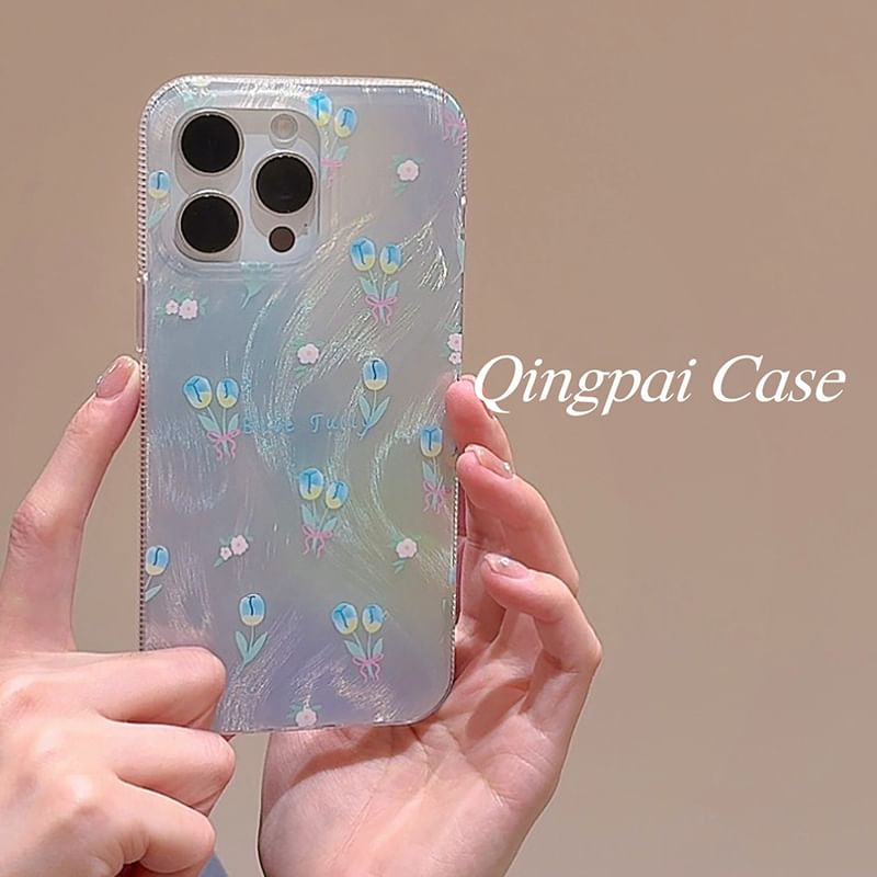 Tulip Phone Case - iPhone 15 Pro Max / 15 Pro / 15 Plus / 15 / 14 Pro Max / 14 Pro / 14 Plus / 14 / 13 Pro Max / 13 Pro / 13 / 13 mini / 12 Pro Max / 12 Pro / 12 / 12 mini / 11 Pro Max / 11 Pro / 11