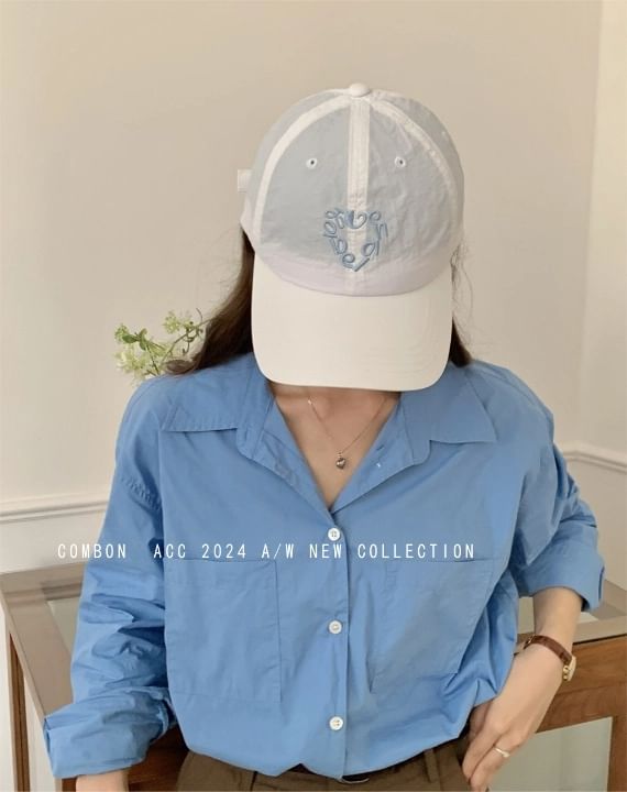 Cap Baseball Lettering Embroidered