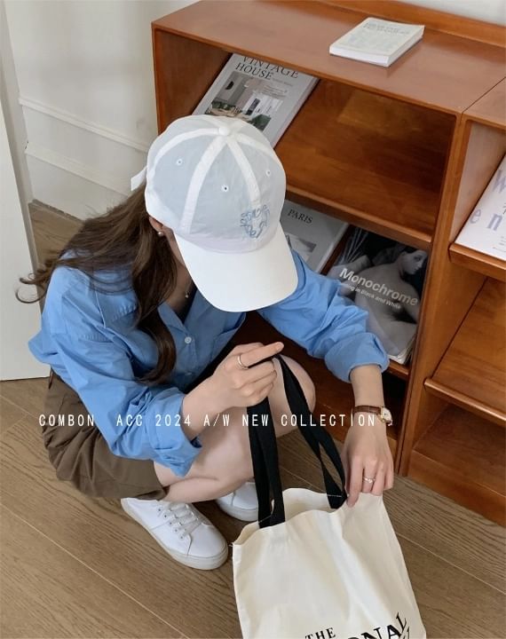 Cap Baseball Lettering Embroidered