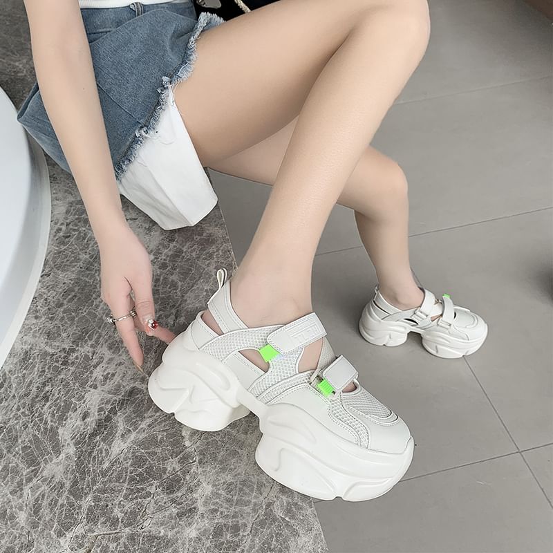 Platform Panel Sneakers Cutout