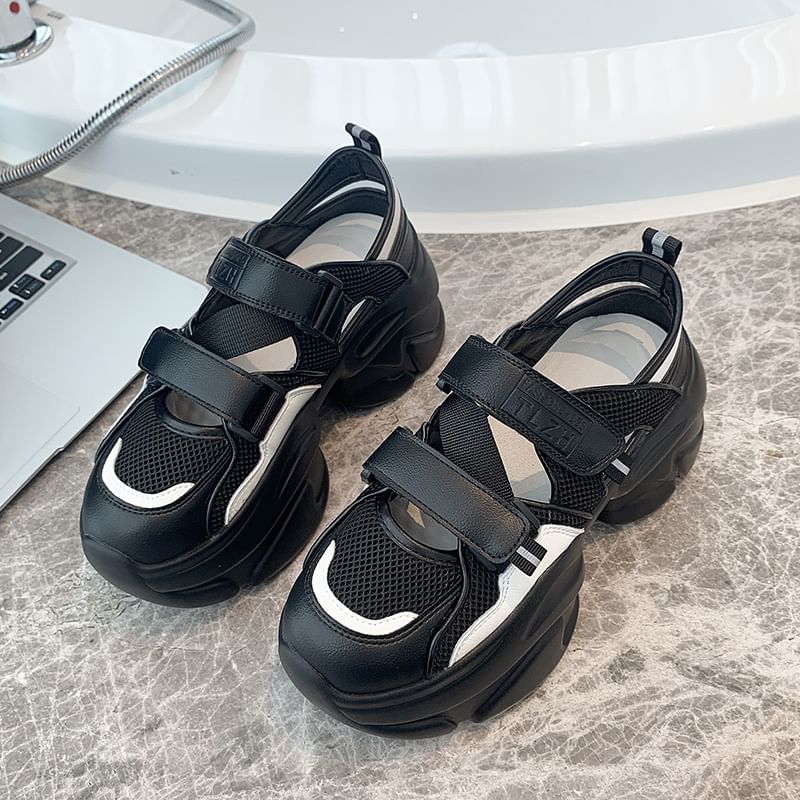 Platform Panel Sneakers Cutout