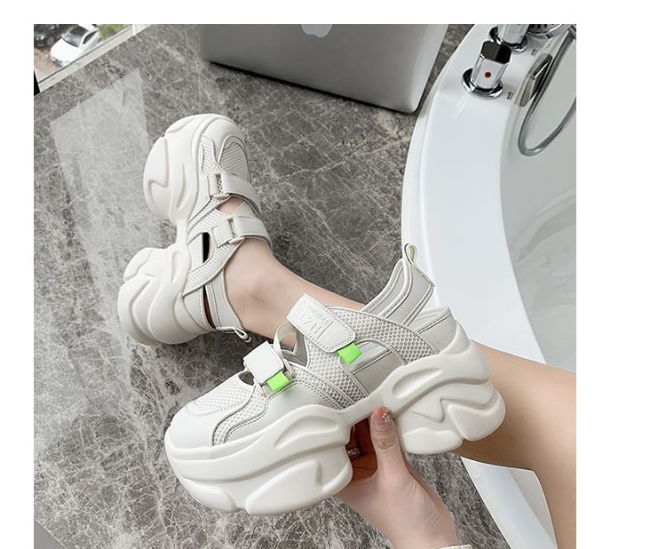 Platform Panel Sneakers Cutout