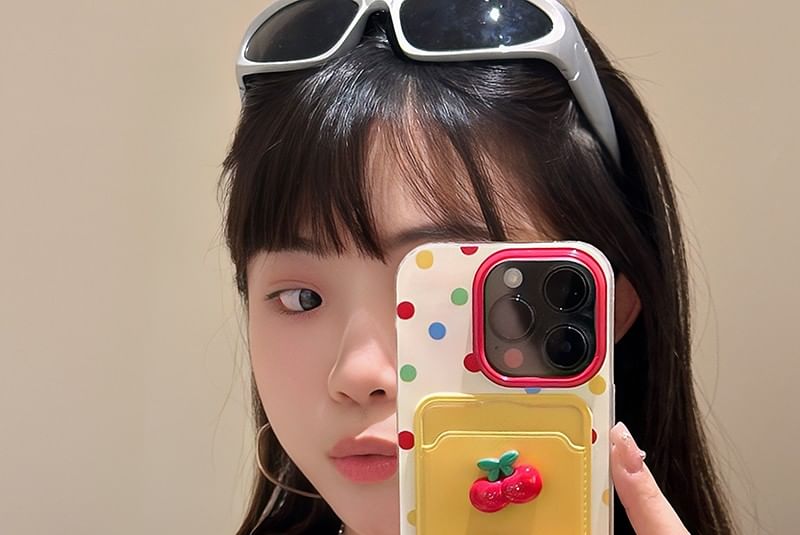 Strap Holder Phone Cherry / Case Set Card