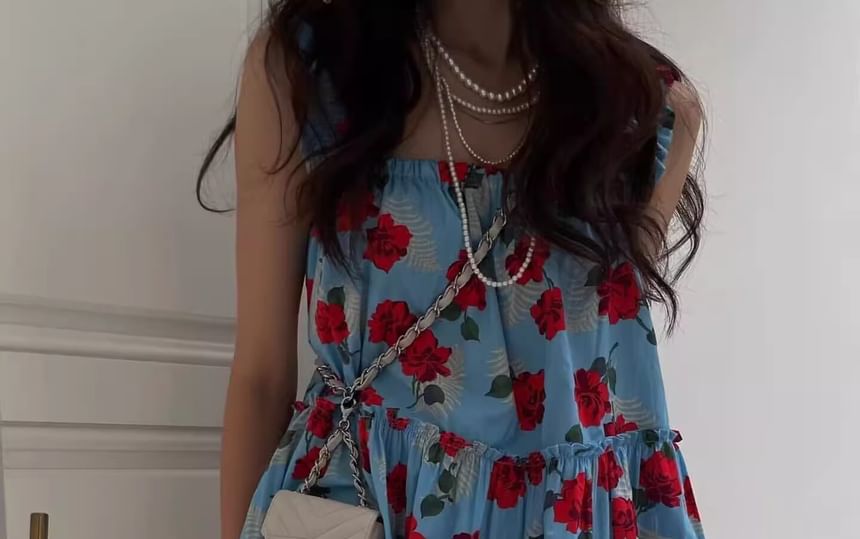 Sundress Sleeveless Floral Mini