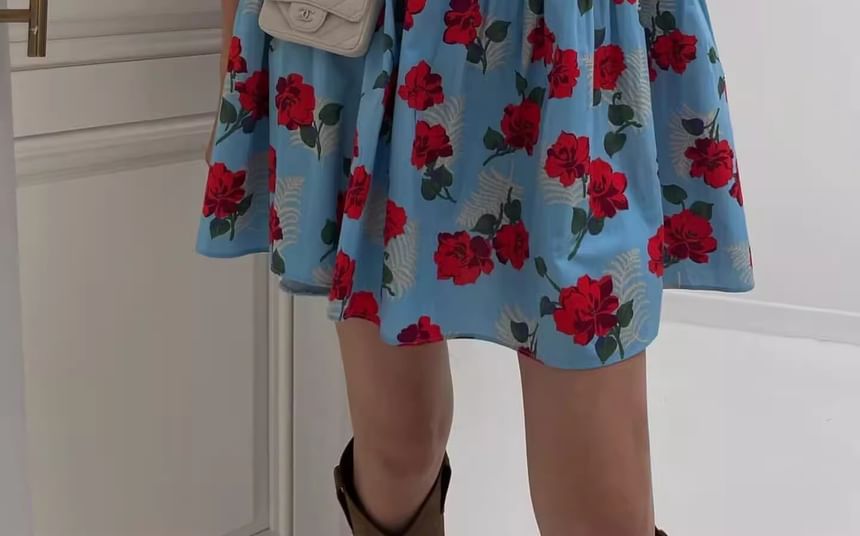 Sundress Sleeveless Floral Mini