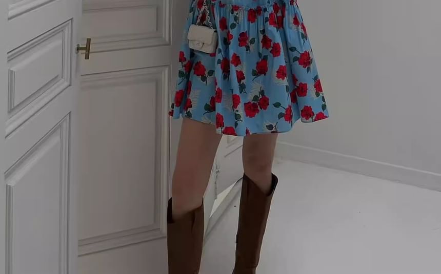 Sundress Sleeveless Floral Mini