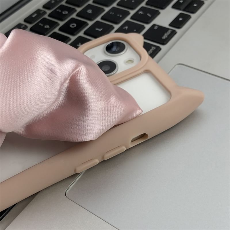 Phone Scrunchie Cat Ear Case