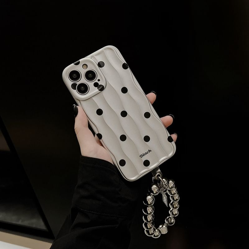 Phone Polka Strap Dot Case