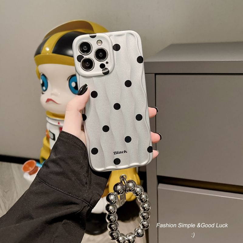 Phone Polka Strap Dot Case