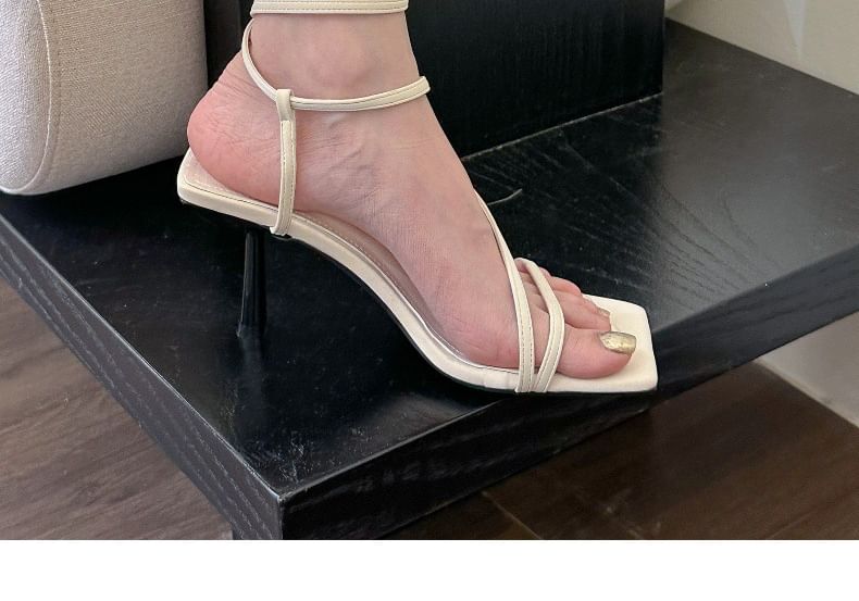 Strap Ankle Heel High Sandals
