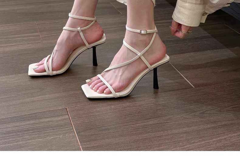 Strap Ankle Heel High Sandals