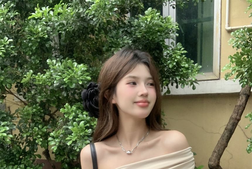 Tank High One-Shoulder Skirt Pencil Mini / Asymmetrical Top Plain Crop Waist