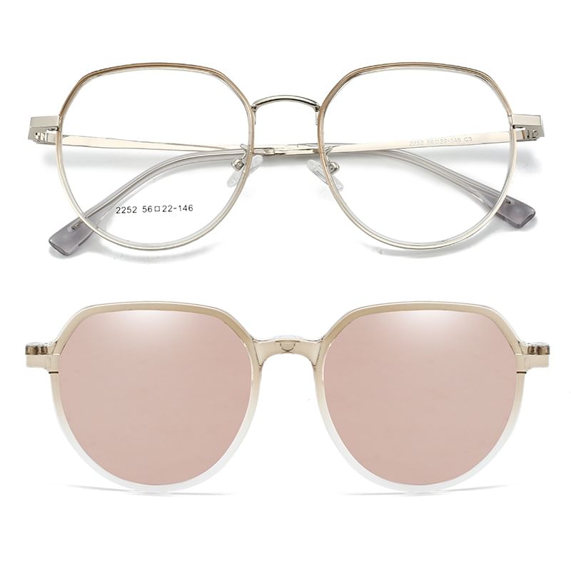 / Eyeglasses Clip Sunglasses 2 Designs) On (Various in 1 Magnetic